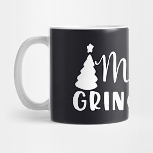 Merry Grinchmas Men Woman Black And White Shirt Wife Mug